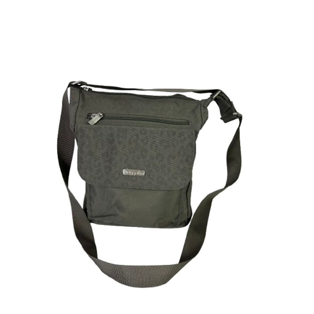 Baggallini Cheetah Print Town Crossbody Bag Gray Adjustable
